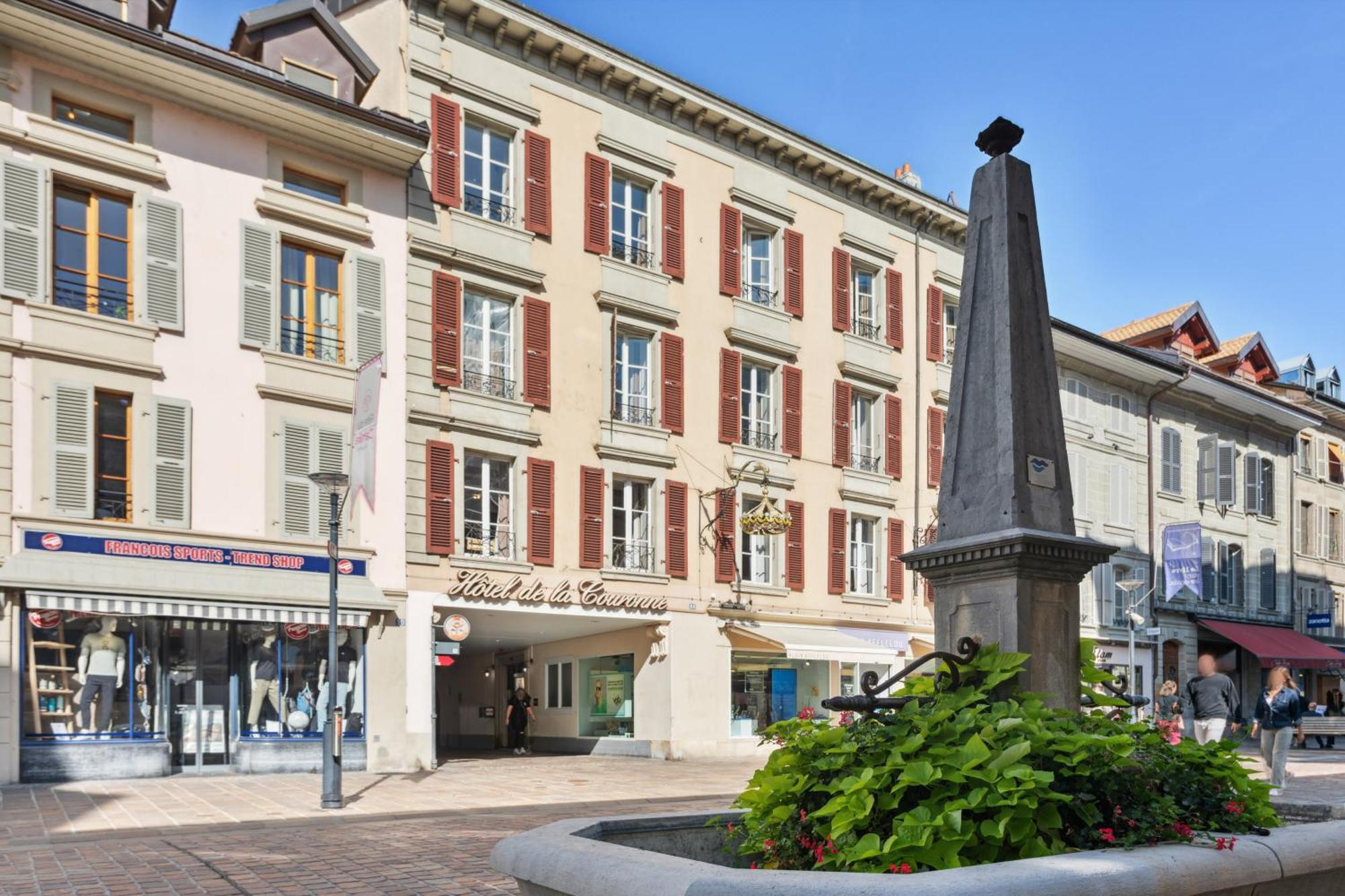 Hotel De La Couronne Morges Exteriör bild