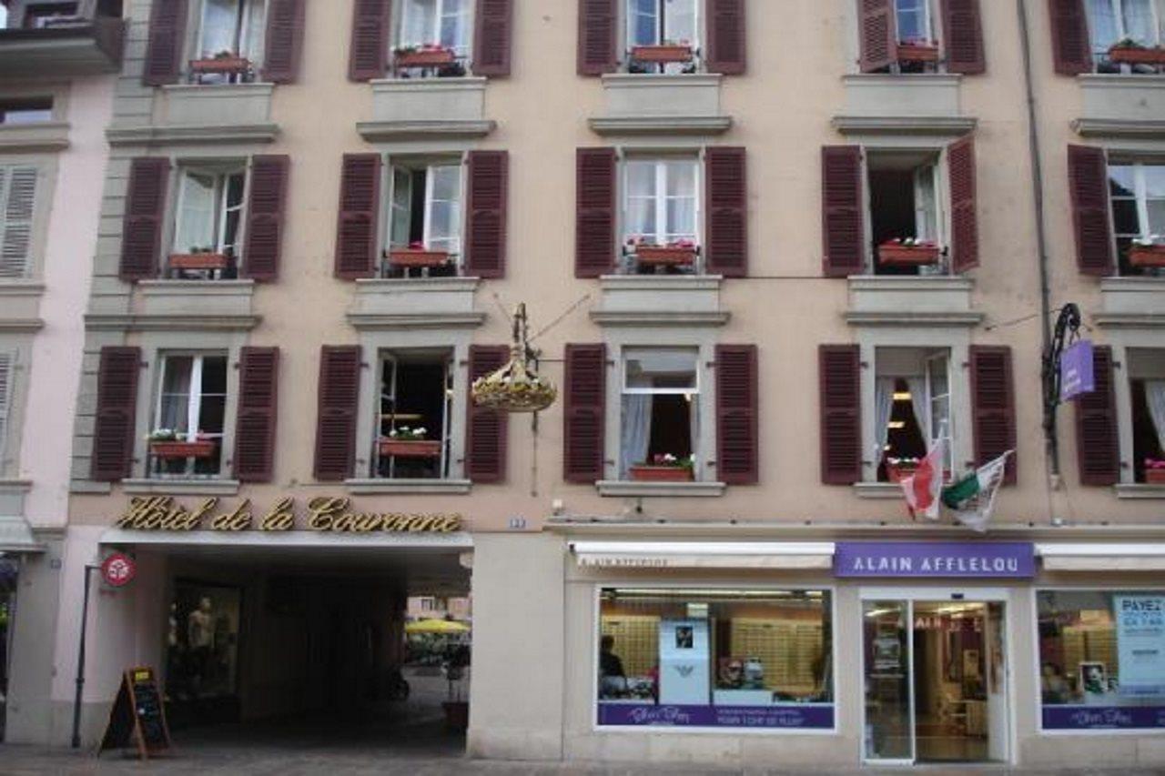 Hotel De La Couronne Morges Exteriör bild